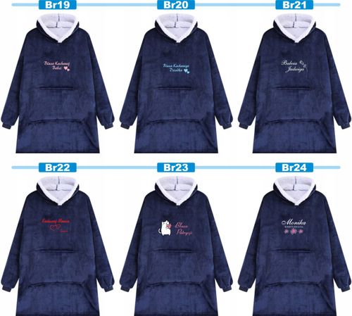 KOCOBLUZA BLUZA KOC 2w1 OVERSIZE Z HAFTEM PREZENT personalizowany na Arena.pl