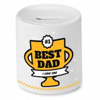 Skarbonka Dla Taty Best Dad I Love You Prezent Z Nadrukiem Ze Zdjęciem