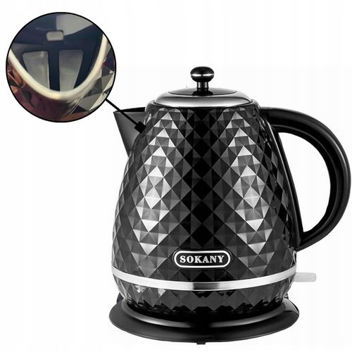 Czajnik Elektryczny Bezprzewodowy 1,7 L | 2200 W | Mocny | Filtr | Czarny na Arena.pl