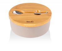 ceramiczna cukiernica z łyżeczką husla hygge