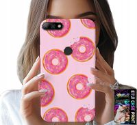 ETUI DO HUAWEI Y7 2018 - WZÓR Z PĄCZKAMI DONATAMI POLEWĄ CUKROWĄ