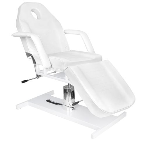 Fotel kosmetyczny hydrauliczny Basic 210 biały na Arena.pl