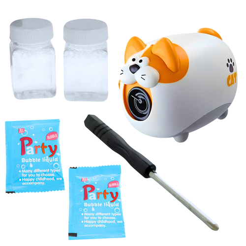 Kamera Kotek Bańki Mydlane Maszyna Kot Do Baniek Na Baterie + Akcesoria na Arena.pl