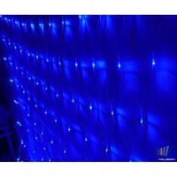 Siatka kurtyna 3.2x0.8m 100 niebieskich lampek led