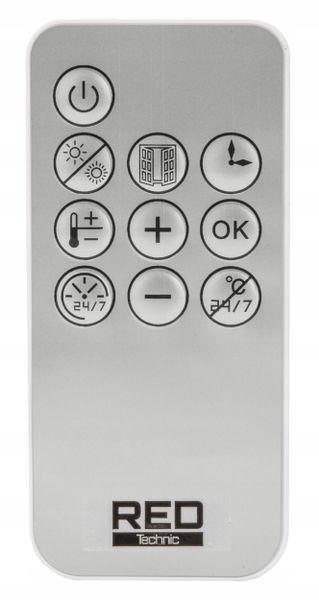 KURTYNA powietrzna GRZEJNIK ceramiczny TERMOWENTYLATOR ścienny 2000W PILOT zdjęcie 9