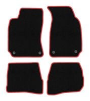 Dywaniki welurowe CARLUX-RED do VW Passat B5 FL 2000-2005, czarne