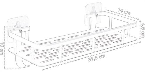 Półka loftowa ITAKA srebrna do łazienki na Arena.pl