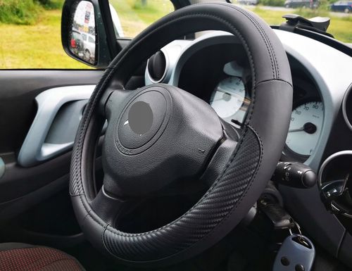 VW Golf 4 5 6 7 Jetta Passat B5 B6 B7 Polo UP! na kierownice skóra karbon na Arena.pl