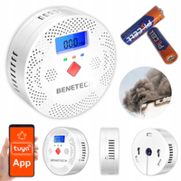 CZUJNIK CZADU TLENKU WĘGLA CO CZUJNIK WIFI SMART TUYA DETEKTOR BENETECH