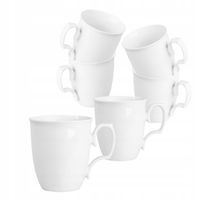 Kubek kubki zestaw porcelanowy MariaPaula Biała 360 ml 6 sztuk