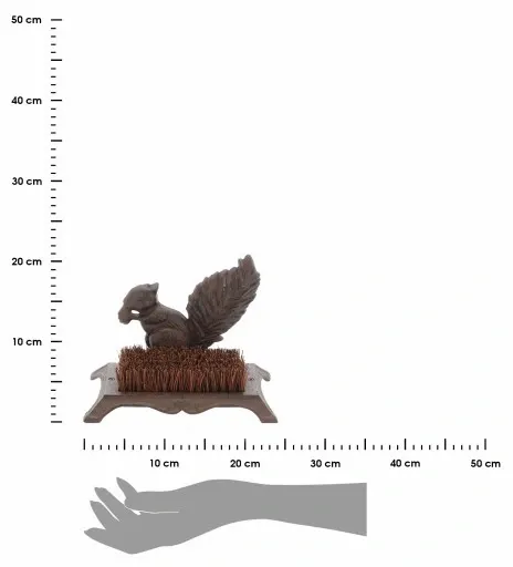 Skrobaczka do butów Wiewiórka żeliwna Esschert Design Czyścibut pod Drzwi zdjęcie 4