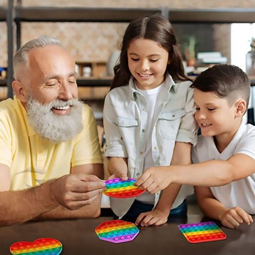 ZABAWKA SENSORYCZNA SQUARE 30X30 RAINBOW na Arena.pl