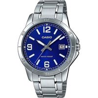 Zegarek Męski Casio CASUAL DATE STEEL - BLUE Srebrzysty (Ø 41,5 mm) (Ø47mm)