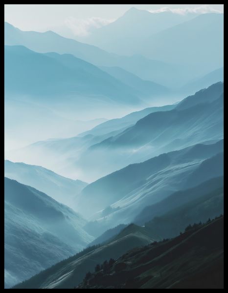 Plakat 50x65cm Między Chmurami zdjęcie 2