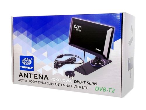 ANTENA TV KOMPAKTOWA DVB-T2 DAB POKOJOWA SLIM USB na Arena.pl