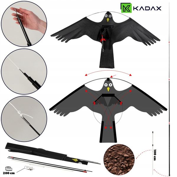 ODSTRASZACZ PTAKÓW GOŁĘBI LATAWIEC JASTRZĄB MASZT zdjęcie 8