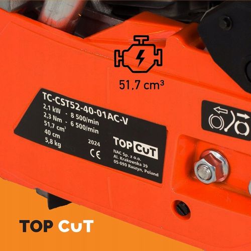 PILARKA ŁAŃCUCHOWA PIŁA SPALINOWA TOP CUT TC-CST52-40-01AC-V 2,1kW 3KM na Arena.pl