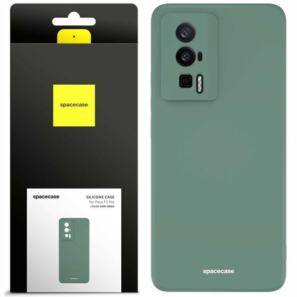 Spacecase Silicone Case Poco F5 Pro Dark Green zdjęcie 1