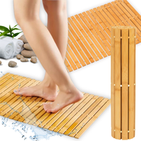 Mata bambusowa łazienkowa drewniana antypoślizgowy dywanik natural 40x60 cm