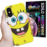 ETUI CASE DO IPHONE XS MAX - SPONGEBOB BAJKI GRY WYBÓR PLECKI + SZKŁO