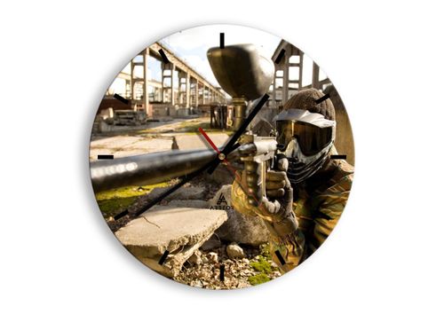 Zegar Ścienny - Paintball Gra - 30X30 Cm - C3Ar30X30-0140 na Arena.pl