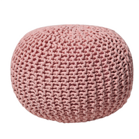 Puf 50 x 35 cm różowy CONRAD