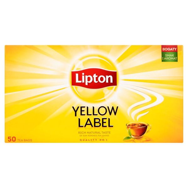 Lipton Yellow Label Herbata czarna 100 g (50 torebek) zdjęcie 1