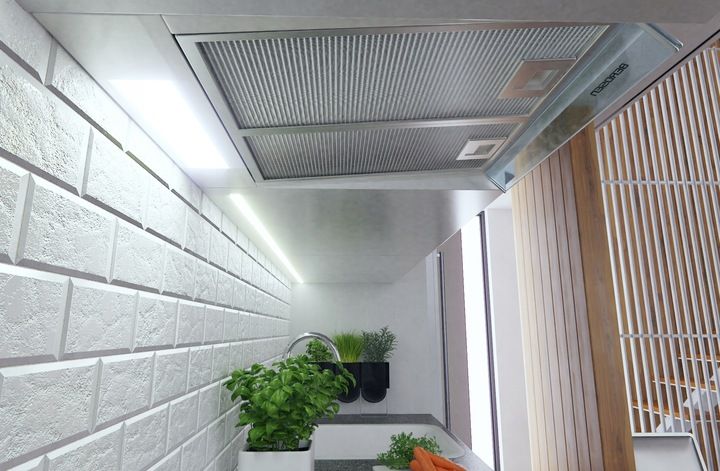 OKAP PODSZAFKOWY KUCHENNY 60cm BERDSEN BIAŁY 10A zdjęcie 11