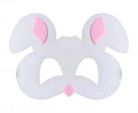 maska filcowa Królik 18.5 x 13 cm
