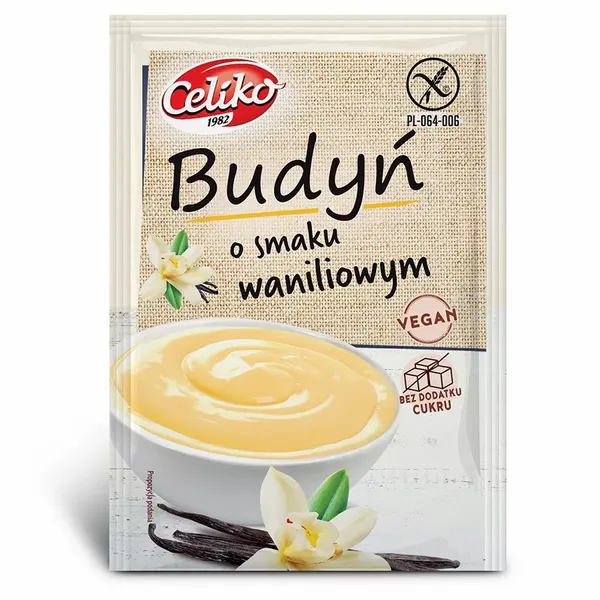 Budyń o Smaku Waniliowym bez Glutenu Celiko, 40g zdjęcie 1