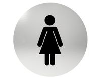 PRZYKLEJANE OZNACZENIE NA DRZWI TOALETA DAMSKA