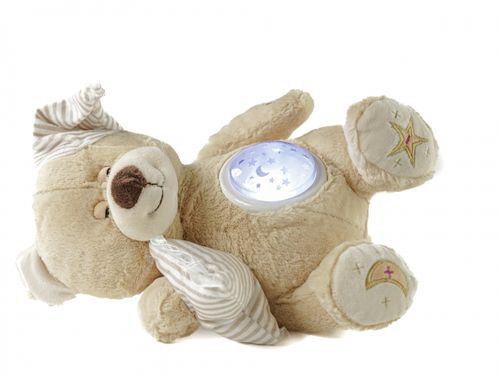 MIŚ ŚPIOSZEK Z PROJEKTOREM BEŻOWY ŚPIEWA KOŁYSANKI ŚLICZNY na Arena.pl