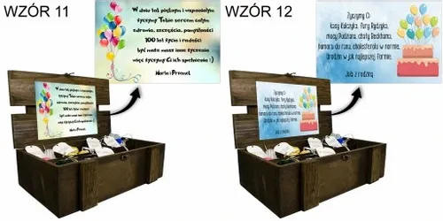 KUFEREK SKRZYNKA PREZENT NA URODZINY URODZINOWY 18 30 40 50 na Arena.pl