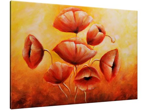 Obraz Czerwone maki 100x70 CANVAS na Arena.pl
