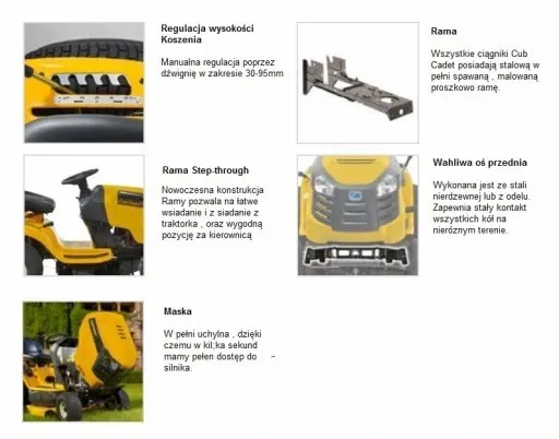 Traktor kosiarka z koszem Cub Cadet LT2 NR92 hydrostat traktorek mocny 14KM zdjęcie 12