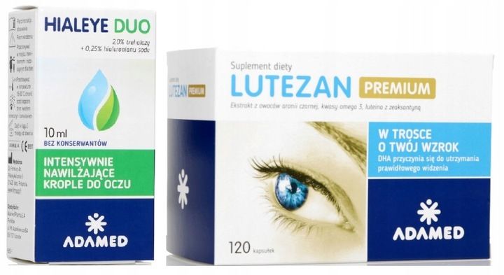 Hialeye Duo krople do oczu + Lutezan Premium zdjęcie 1