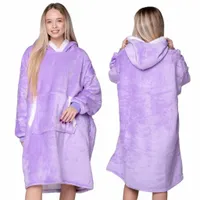KOC BLUZA OVERSIZE CIEPŁA 2W1 GRUBA XXL KOCOBLUZA PREZENT NA URODZINY