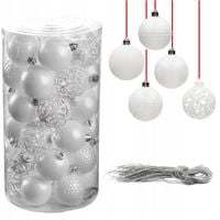 BOMBKI NIETŁUKĄCE ZESTAW 37 szt 6cm choinkowe