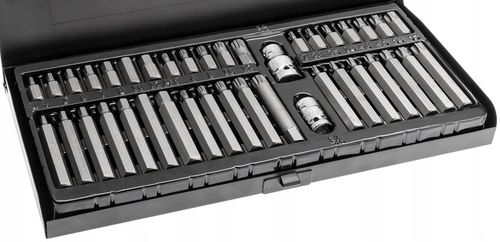 HOGERT HT1S404 ZESTAW NASADEK KLUCZY BITY SPLINE IMBUS TORX KOMPLET 40el na Arena.pl