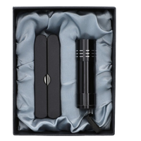 Kombinerki + Latarka w Zestawie Prezentowym 2w1 Gentelo w Kolorze Czarnym