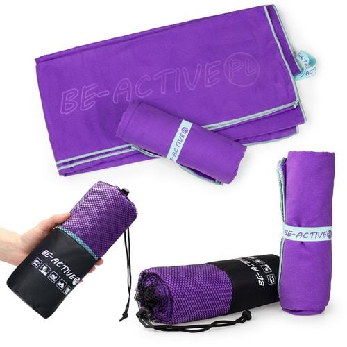 Ręcznik Szybkoschnący Z Mikrofibry 130X80 Fioletowo-Turkusowy na Arena.pl