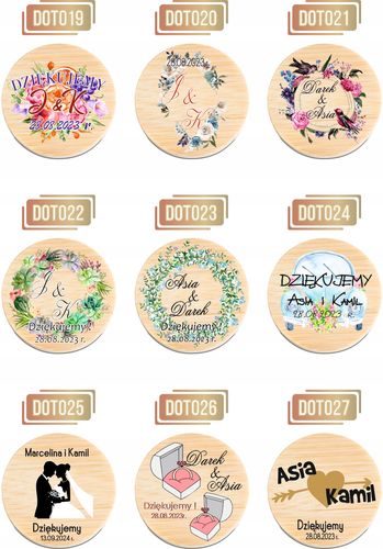 OTWIERACZ DREWNIANY magnes z waszym zdjęciem PODZIĘKOWANIE NA WESELE ŚLUB na Arena.pl