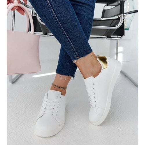 Białe trampki na platformie r.40 na Arena.pl