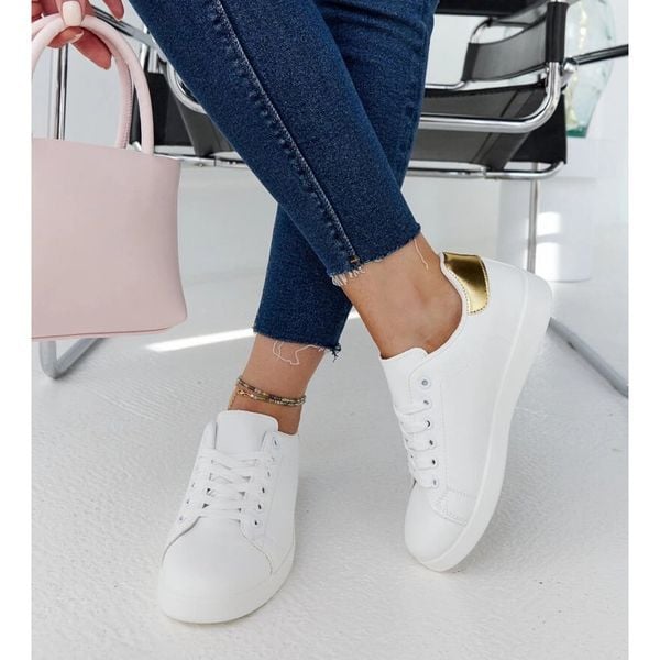 Białe trampki na platformie r.40 zdjęcie 5