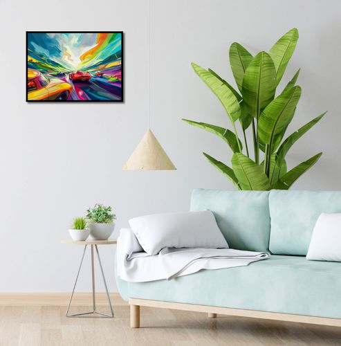 Plakat 55x40cm Wyścig Przy Barwach na Arena.pl