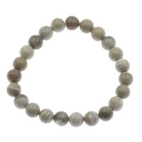 Bransoletka - Krzemień Pasiasty kulki 8mm 19 cm