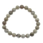 Bransoletka - Krzemień Pasiasty kulki 8mm 19 cm