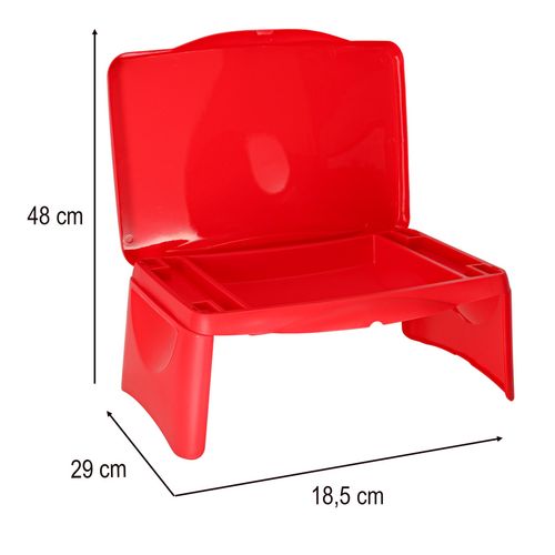 Stolik samochodowy dla dzieci ze schowkiem czerwony na Arena.pl