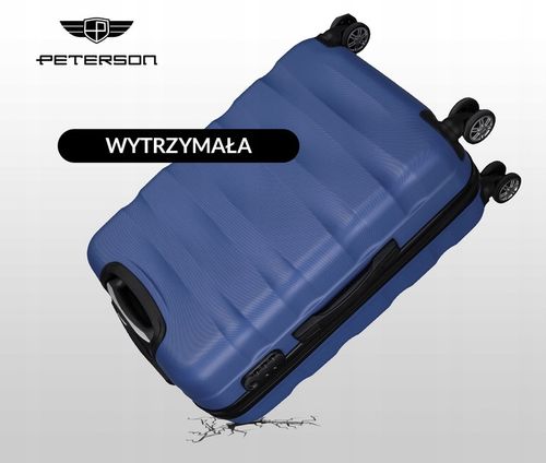 PETERSON mała walizka na kółkach twarda podróżna torba bagaż ABS na Arena.pl