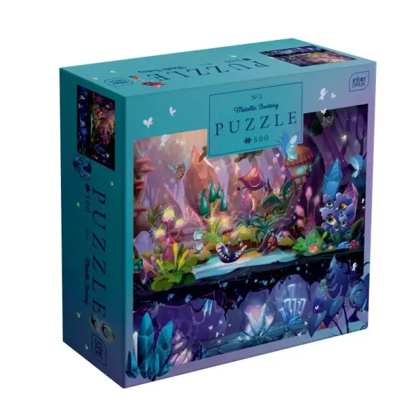 Puzzle 500 elementów. Metallic Fantasy. Magiczny las zdjęcie 2
